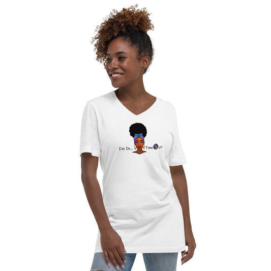I'm in timeout! Unisex Short Sleeve V-Neck T-Shirt