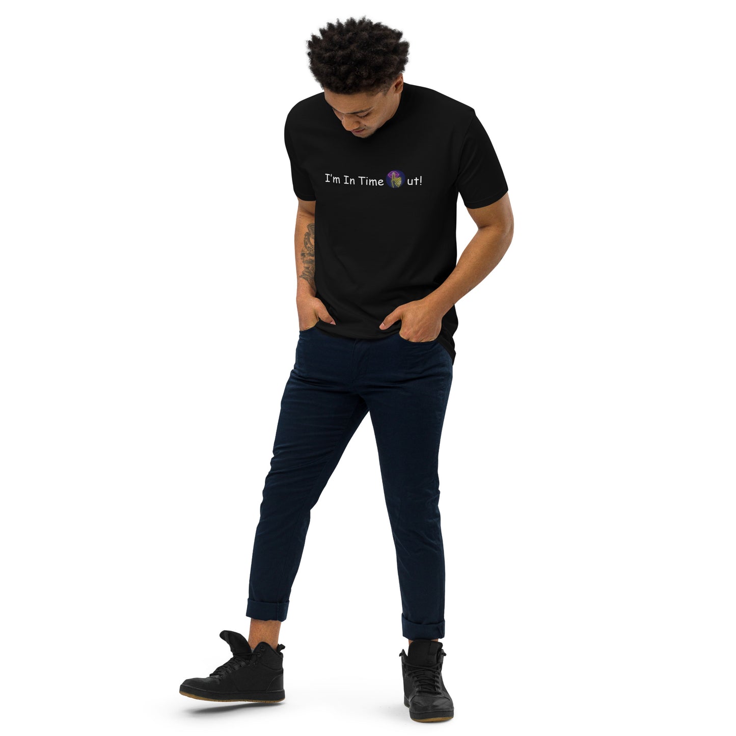 I'm In TimeOut! Men’s premium heavyweight tee