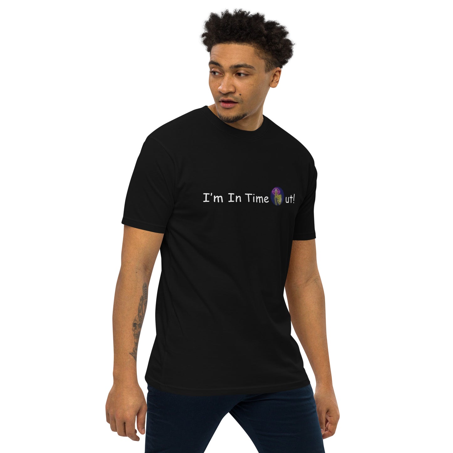 I'm In TimeOut! Men’s premium heavyweight tee