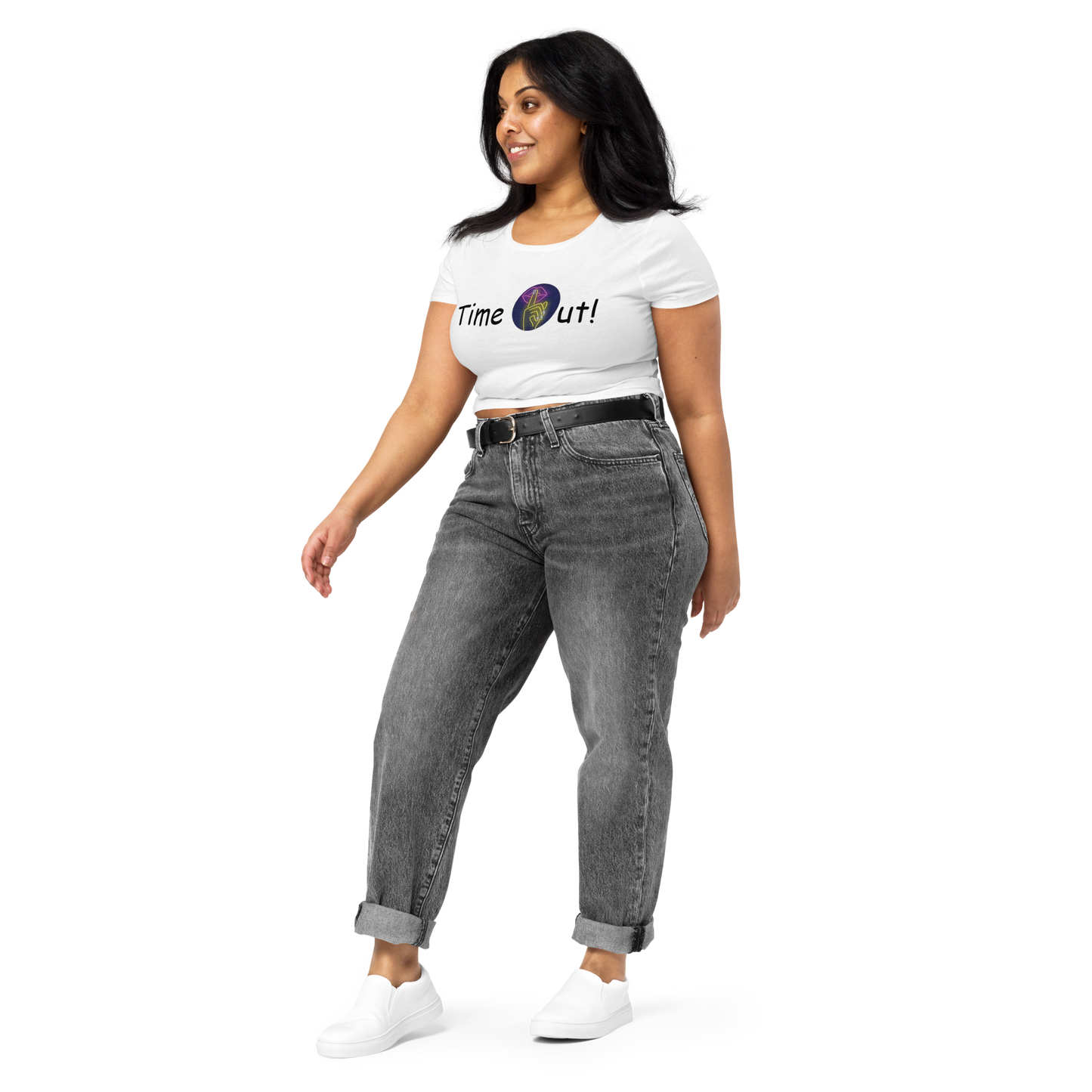 Time Out! Women’s Crop Tee