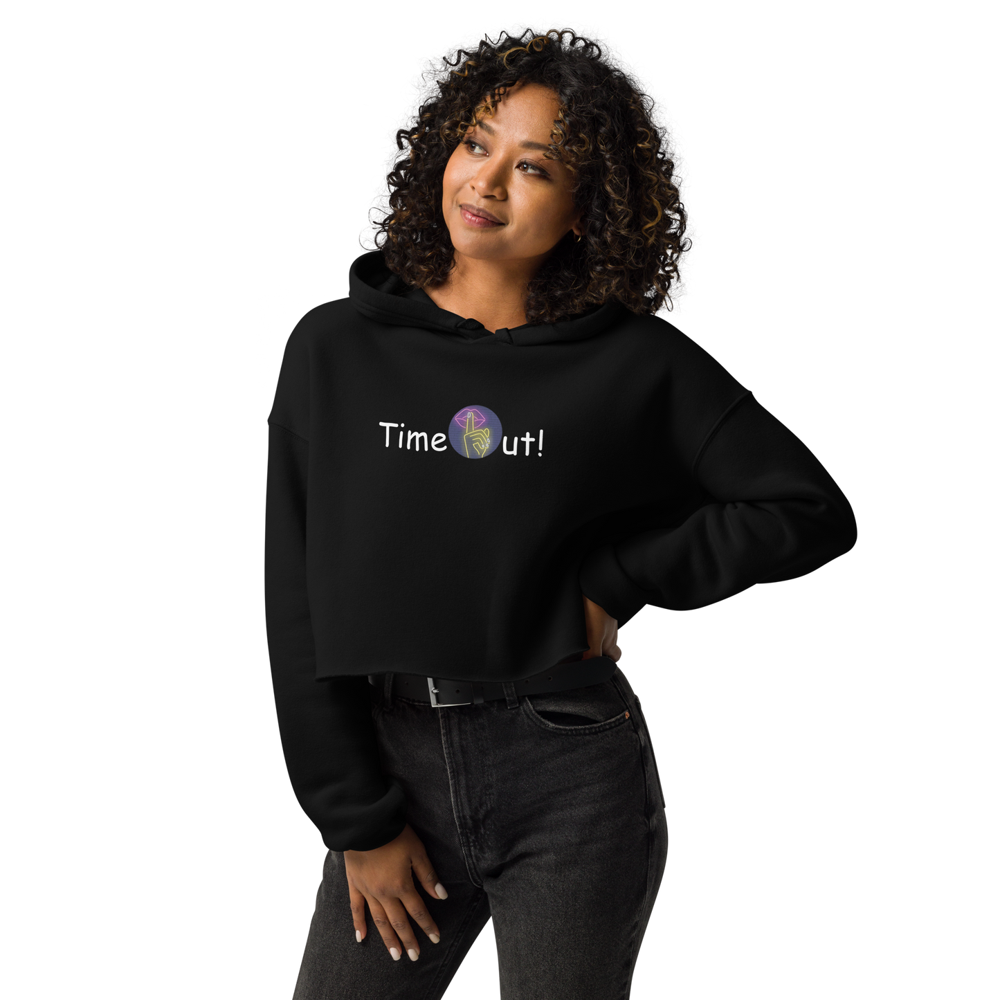 Time Out! Crop Hoodie